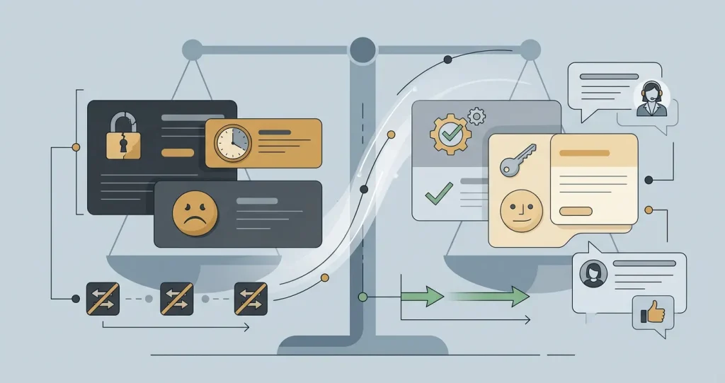 Balanced illustration of positive and negative player review themes